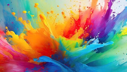 paint splash colorful 8k desktop wallpaper background