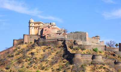 Kumbhal fort or the Great Wall of India, is a Mewar fortress on the westerly range of Aravalli Hills, 48 km from Rajsamand city.  Kukmbhalgarh Rajasthan India