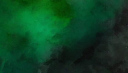 black emerald jade green abstract pattern watercolor background stain splash rough daub grain...