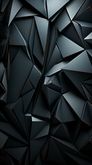 Modern abstract  black background.  Dark carbon  geometric background - obrazy, fototapety, plakaty