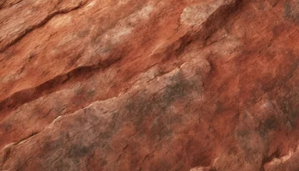 Poster red brown stone background rock surface mountain texture close up bright rock background for your design © Slainie