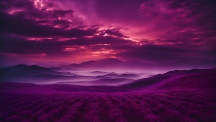 Beautiful picture (wallpaper) of purple nature landscape