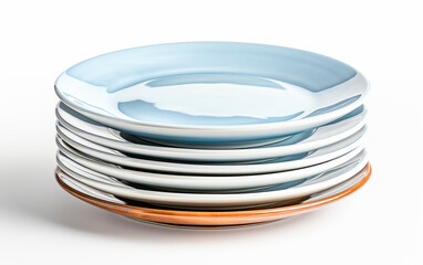 Set of plates on table