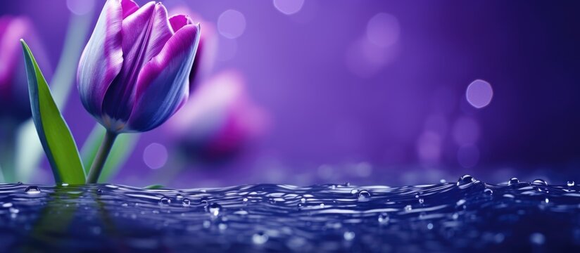The purple tulip symbolizes the power of life and the strength of the mind, offering healing and hope beyond sorrows and stress.