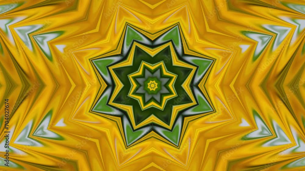 Poster abstract yellow motion background. dynamic geometric animated loopable background video with ripple 