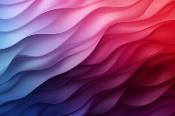 Obraz premium Harmony in Hues: Abstract Waves in Purple to Pink Gradient