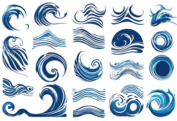 Wave pattern sea vector, seamless illustration design, ocean waves wallpaper