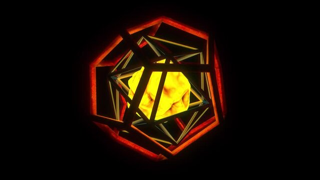Luminous core inside a geometry