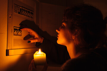 Electric meter failure. Blackout, no electricity