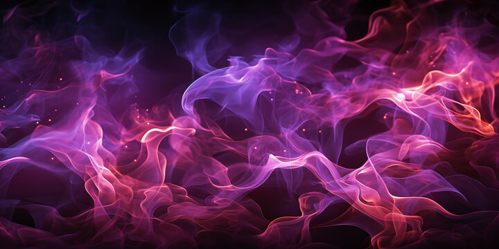 purple fire power against black background
