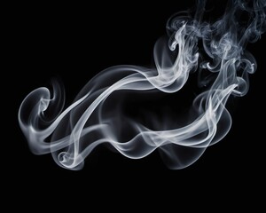 Whispers of Smoke: Abstract Dance in Darkness