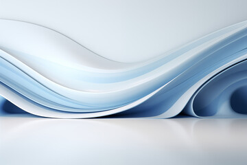 Beautiful abstract background for presentation in white colors. AI Generated.