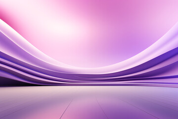 Beautiful futuristic Geometric background for your presentation. Textured intricate 3D wall in purple tones. AI generated.
