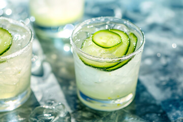 efreshing cucumber Gimlet, an image featuring a modern twist on the classic Gimlet with the addition of cucumber.