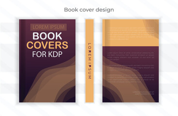 Modern book cover design template 