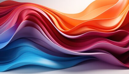 Dynamic movement of silk-like textures background. Vibrant Silk Waves and A Mesmerizing Flow of Colors.