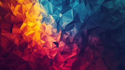 Naklejka premium Rainbow color geometric concept background wallpaper. Created using generative AI.