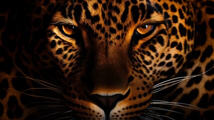 Leopard face, pattern, 16:9