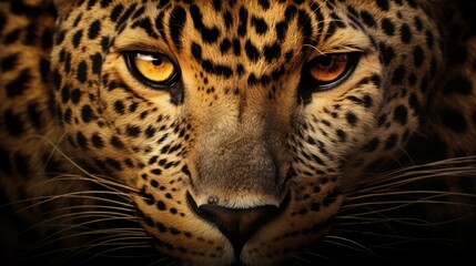 Leopard face, pattern, 16:9