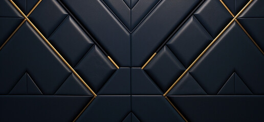 Elegant Geometric Black and Gold

