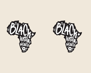 Black Month History African Map Mug