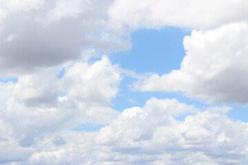 Naklejka na ściany i meble blue sky with clouds. blue sky and clouds. blue sky with white clouds.