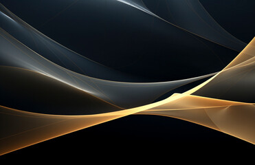 Abstract Golden Waves

