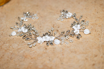 Detail shots from recent weddings jewelry,dress,flowers, and shoes with a gift