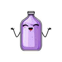 orange soda bottle character cartoon. container cold, aluminum beer, pop juice orange soda bottle character sign. isolated symbol vector illustration