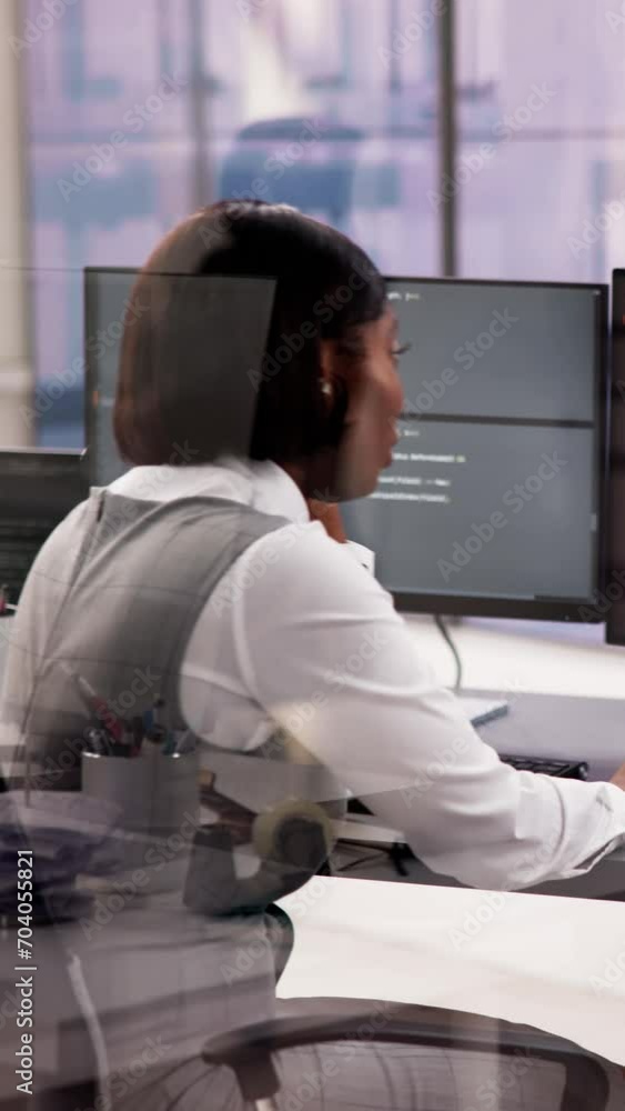 Poster Business Engineer Analyzing Broken Code