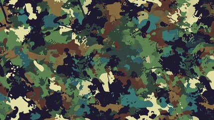 Abstract background with colored spots. Camouflage pattern.