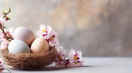 Easter background with copy space