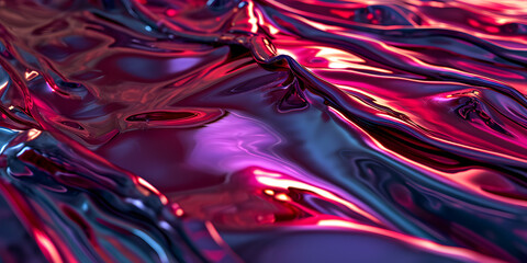 abstract background of colored wavy liquid with folds
