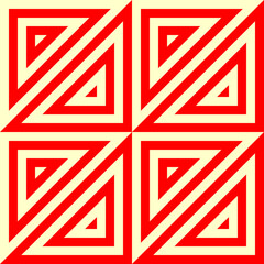 Seamless pattern. Triangles ornament. Geometrical backdrop. Triangular shapes wallpaper. Geometric figures background. Ethnic motif. Digital paper. Textile print. Web design. Vector abstract.