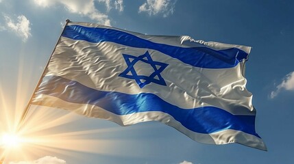 ISRAEL flag waving Generative AI
