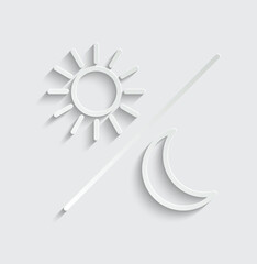 day night icon vector sun moon icon 