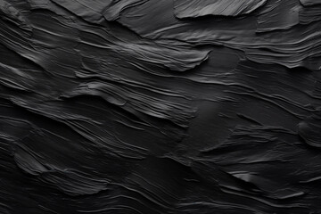 Black Acrylic Art Background with Oil Brush Highlights