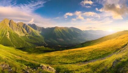 summer landscape of tatry mountains