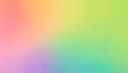Foto auf Glas green lime lemon yellow orange coral peach pink lilac orchid purple violet blue jade teal beige abstract background color gradient ombre colorful mix bright fan rough grain noise grungy template © RichieS