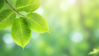 selective soft focus green nature leaf copy space background