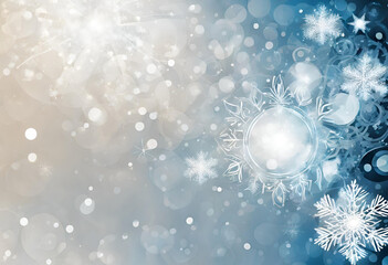 Snow background, snowy weather, snowflakes, background with light blue snow