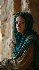 Mysterious Arab Woman in Historic Attire