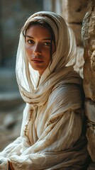 Mysterious Arab Woman in Historic Attire