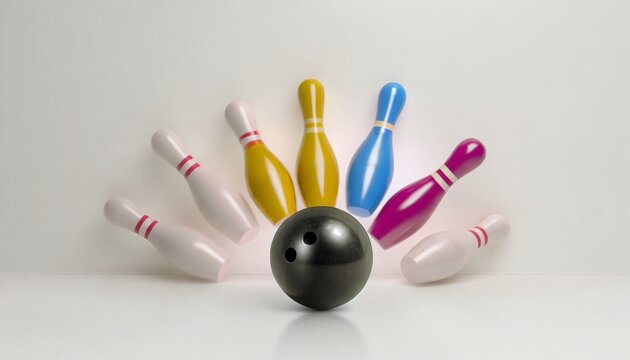 bowling ball hits all the skittles