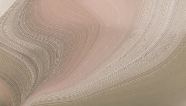 inconspicuous header with elegant smooth swirl waves background design with baby pink dark khaki and tan color