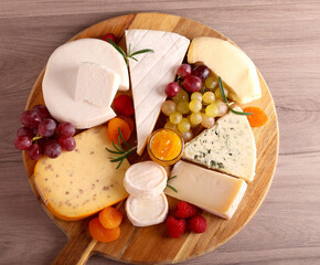 Assorted sorts of cheese