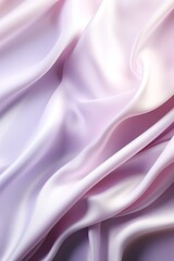 Obraz premium Gradient pink silk fabric with soft waves