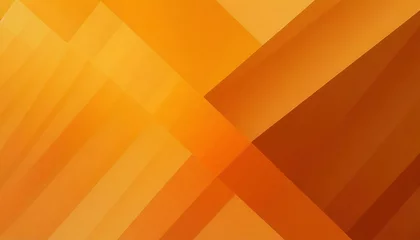 Fotobehang yellow orange red brown abstract background for design geometric shapes triangles squares stripes lines color gradient modern futuristic bright web banner wide panoramic © William