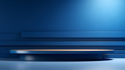 Simple product booth, podium, stage, product commercial photography background, cosmetics booth, 3D rendering