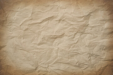 Crumpled old paper as background. Texture of parchment
